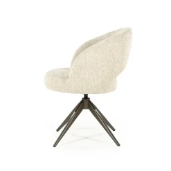 Alissa Eetkamerstoel Beige stof