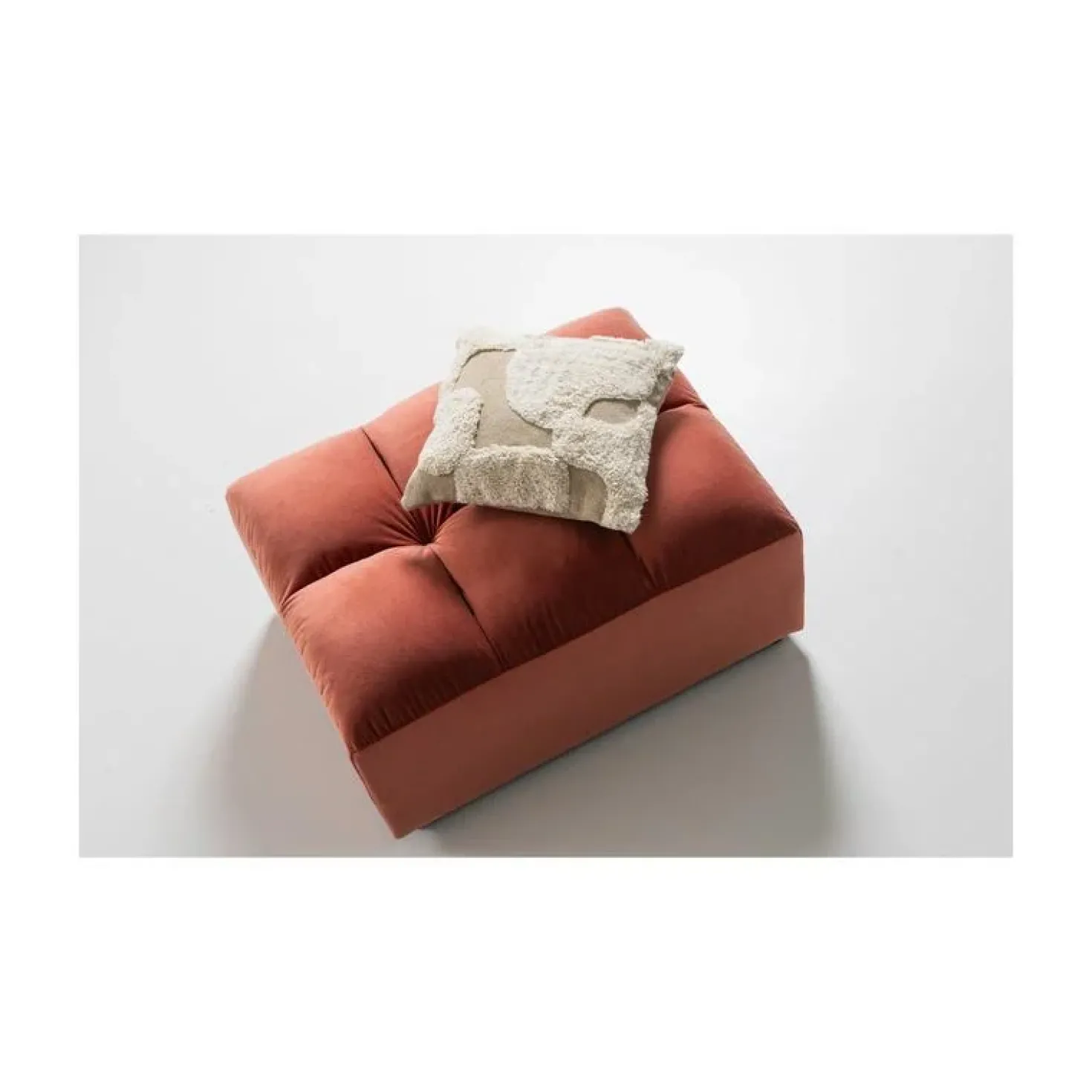 Allure Hocker velvet koper