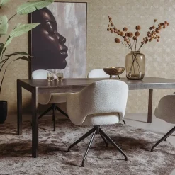 Amalfi Eettafel bruin eikenfineer 200cm