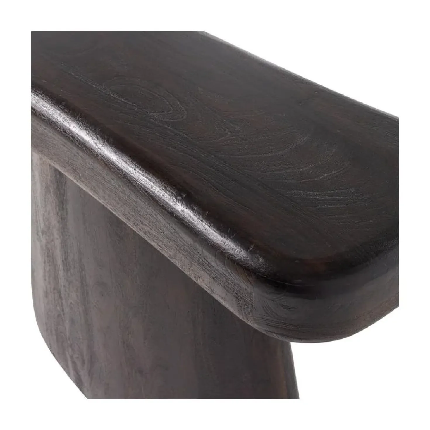 Amco Sidetable mangohout donkerbruin/zwart