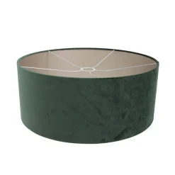 Ariana 1-lichts Vloerlamp Staal met Groen Velvet kap