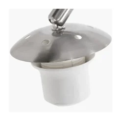 Ariana 1-lichts Vloerlamp Staal met Goud Velvet kap