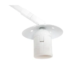 Ariana 1-lichts Vloerlamp Wit met Groen Velvet kap
