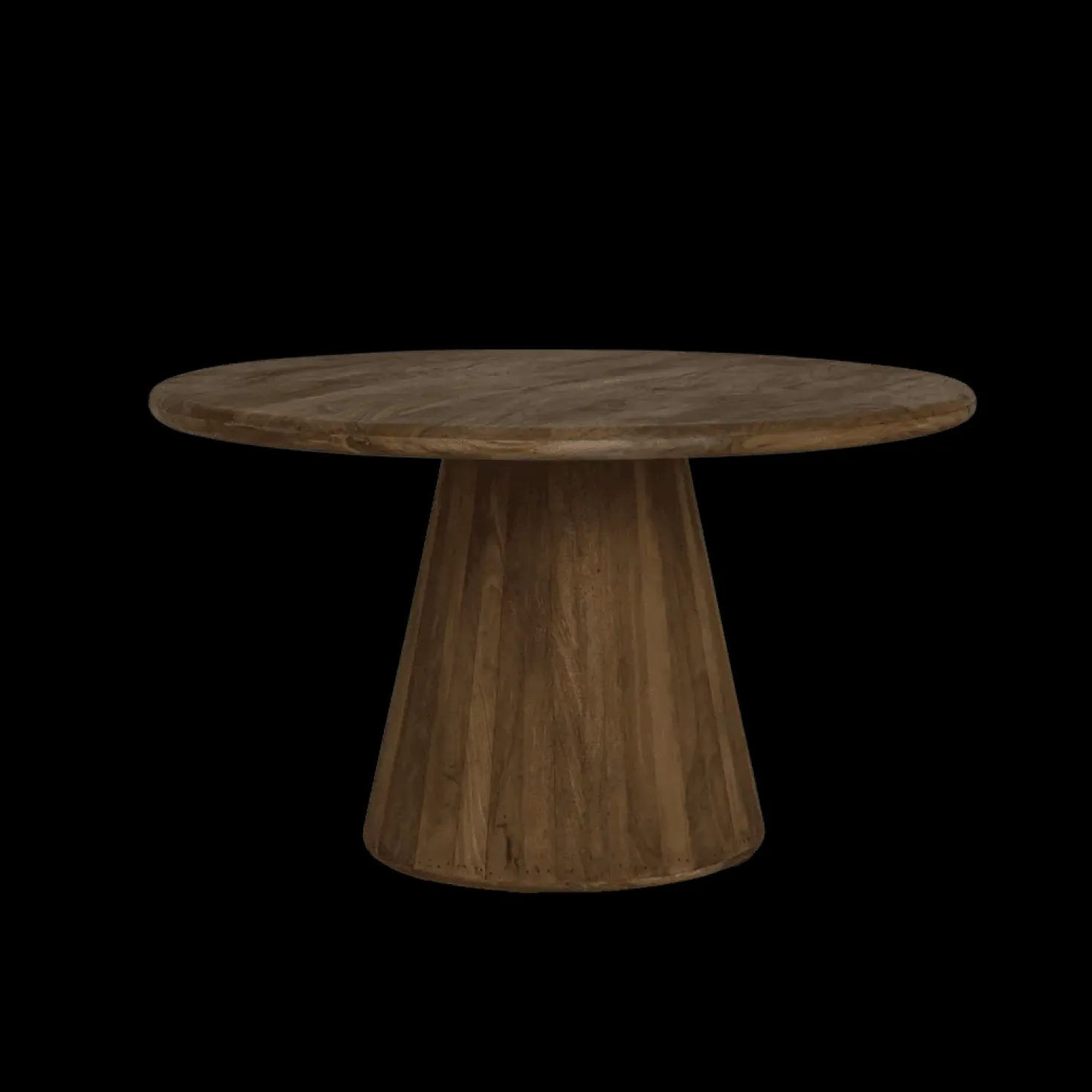 Asti Eettafel rond bruin 130 cm