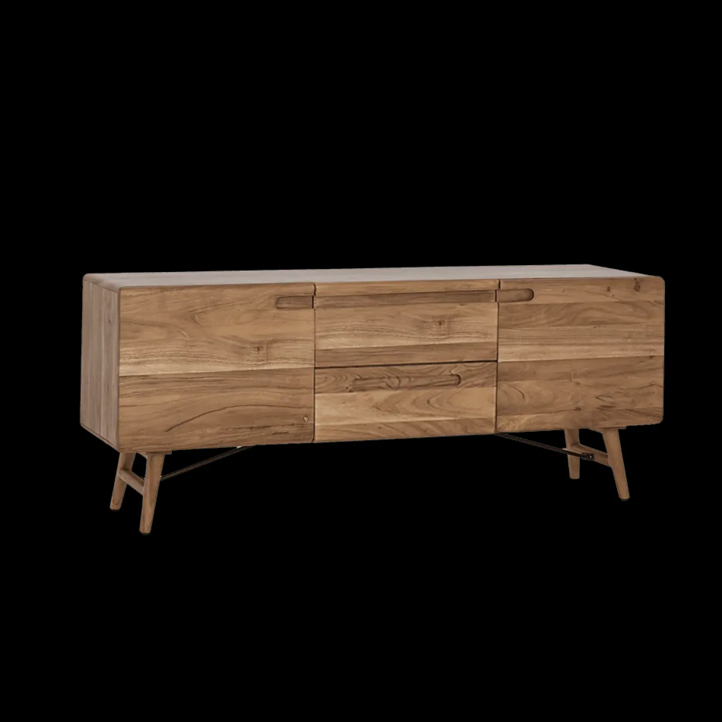 Aura Dressoir naturel Acaciahout 160 cm