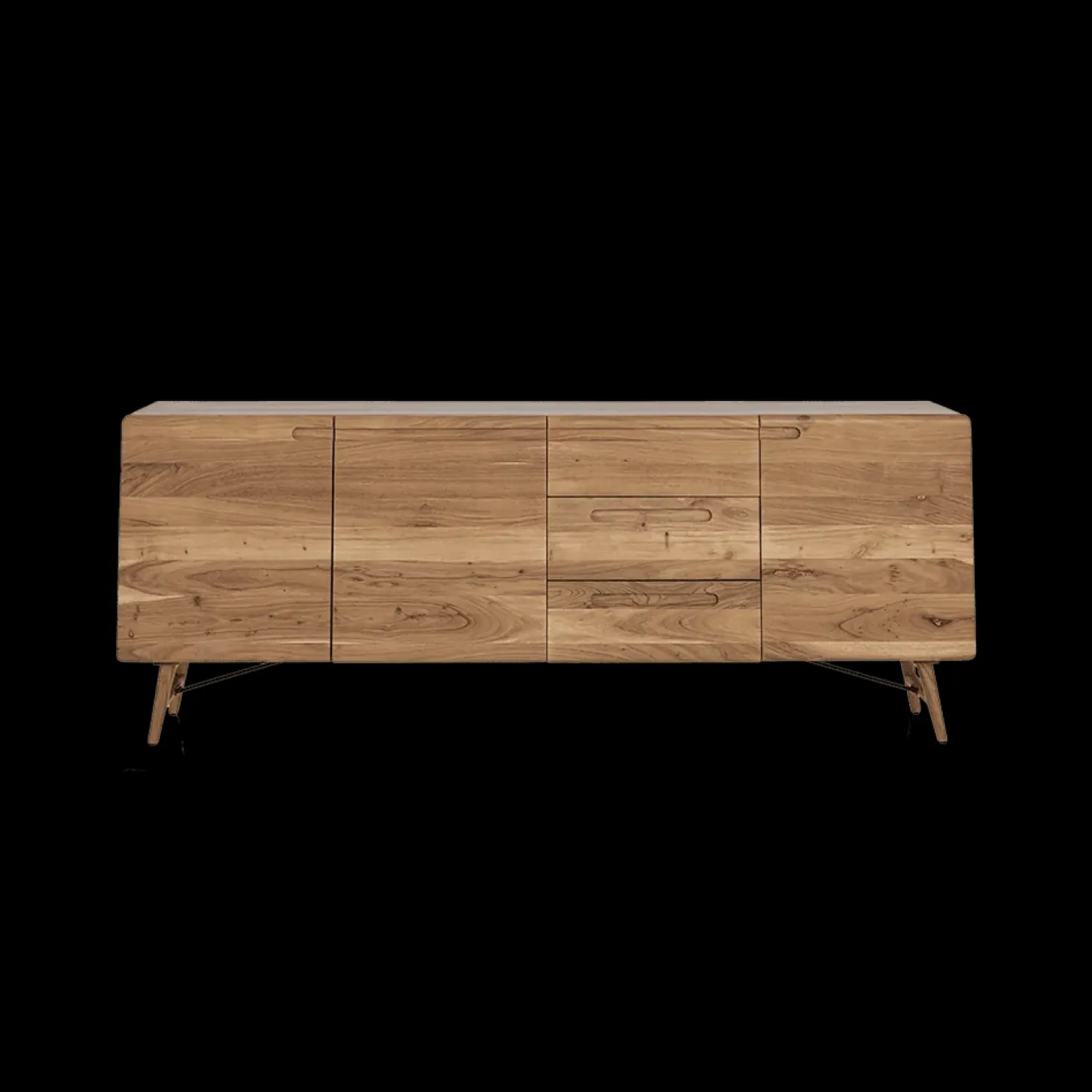 Aura Dressoir naturel Acaciahout 210 cm