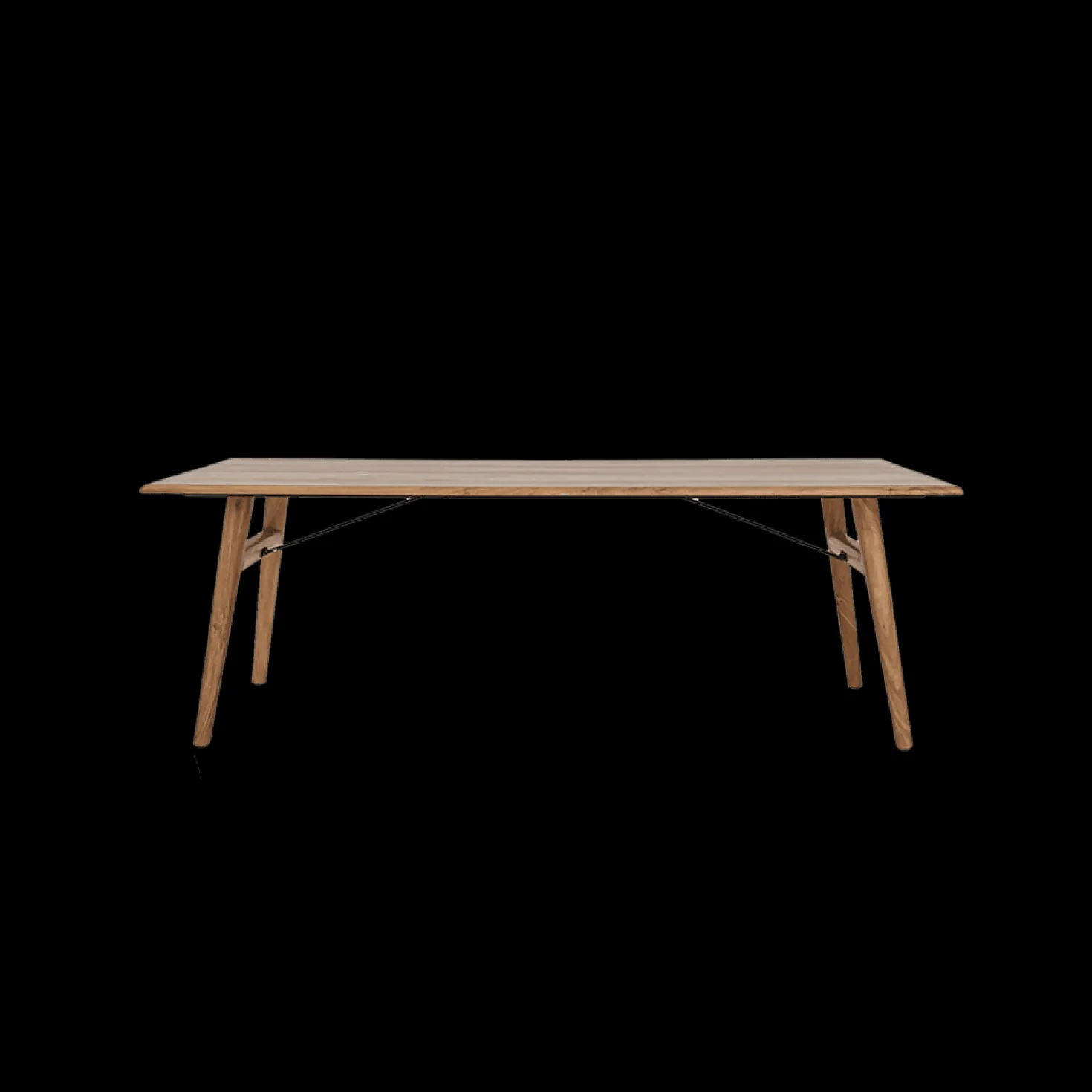 Aura Eettafel naturel Acaciahout 220 cm