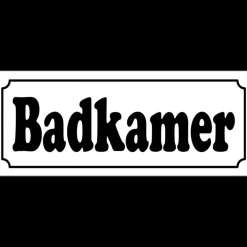 Badkamer - metalen bord