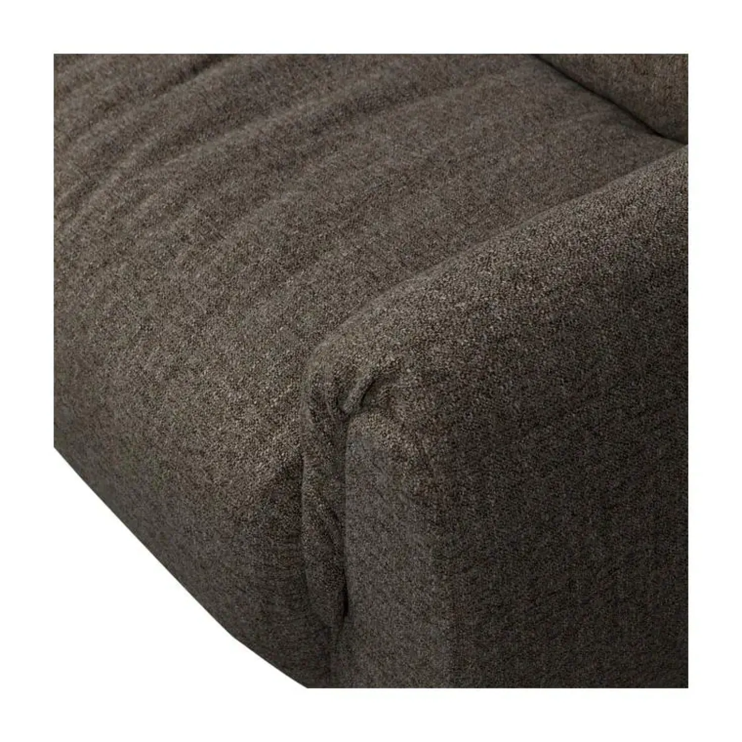 Baggy 1-zits element met arm rechts warmgrijs melange