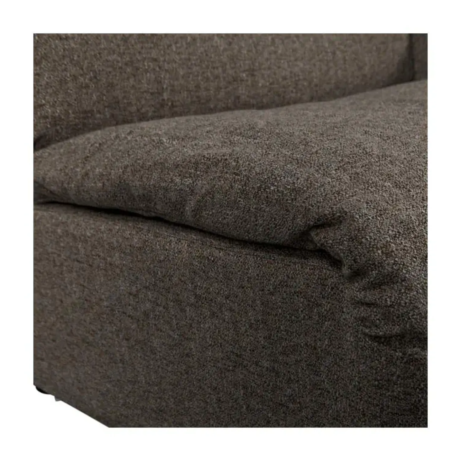 Baggy 1-zits element met arm rechts warmgrijs melange