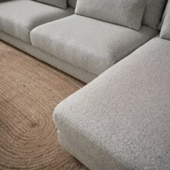 Bank Como met ronde chaise longue rechts - Grijs Puente 09 General