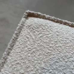 Bank Enzo Chaise longue rechts Bouclé wit