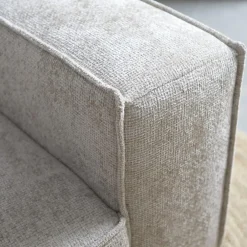 Bank River Chaise longue links – Taupe stof