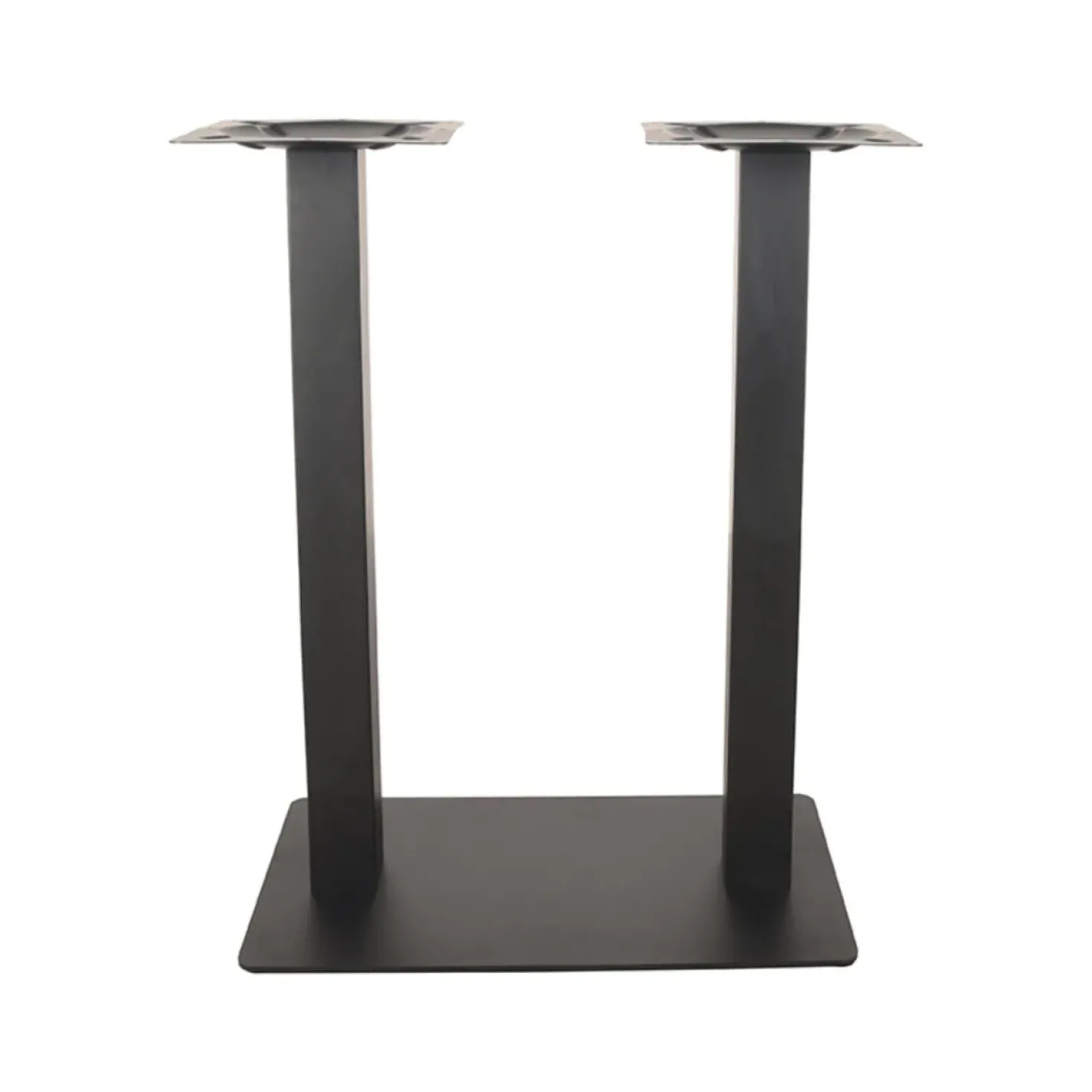 Bartafel Tafelpoot Dubbel Zwart Metaal Dubbel 92cm
