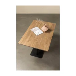 Bistro Tafelpoot vierkant metaal zwart
