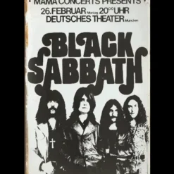 Black Sabbath - metalen bord
