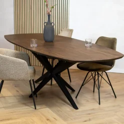 Calvenza uitschuifbare Eettafel Deens ovaal 220/277cm - Zelf samenstellen