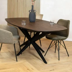 Calvenza uitschuifbare Eettafel Deens ovaal 220/277cm - Zelf samenstellen