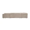 Cloud Hoekbank links geweven chenille naturel