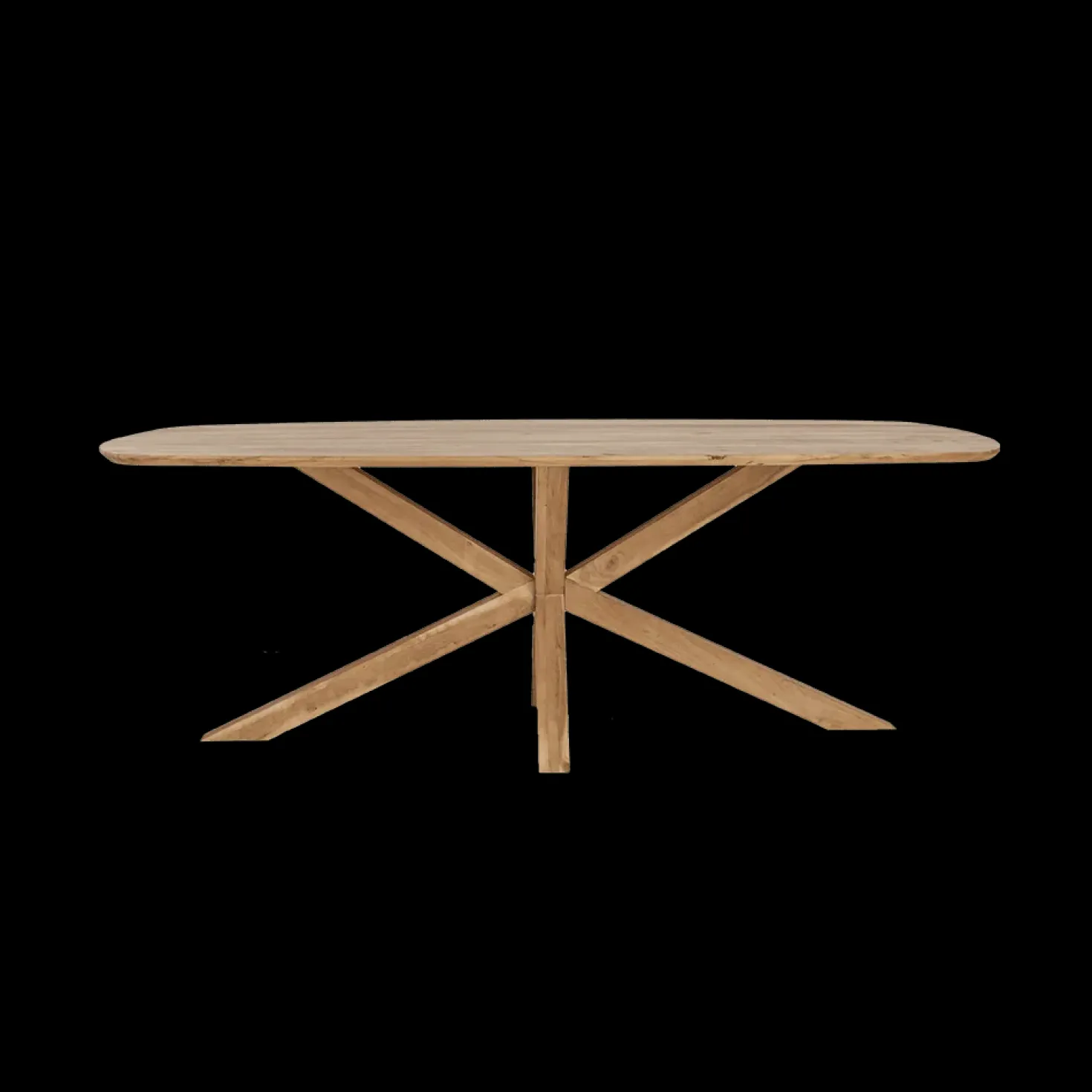 Crotone Eettafel deens ovaal Acaciahout 240 cm
