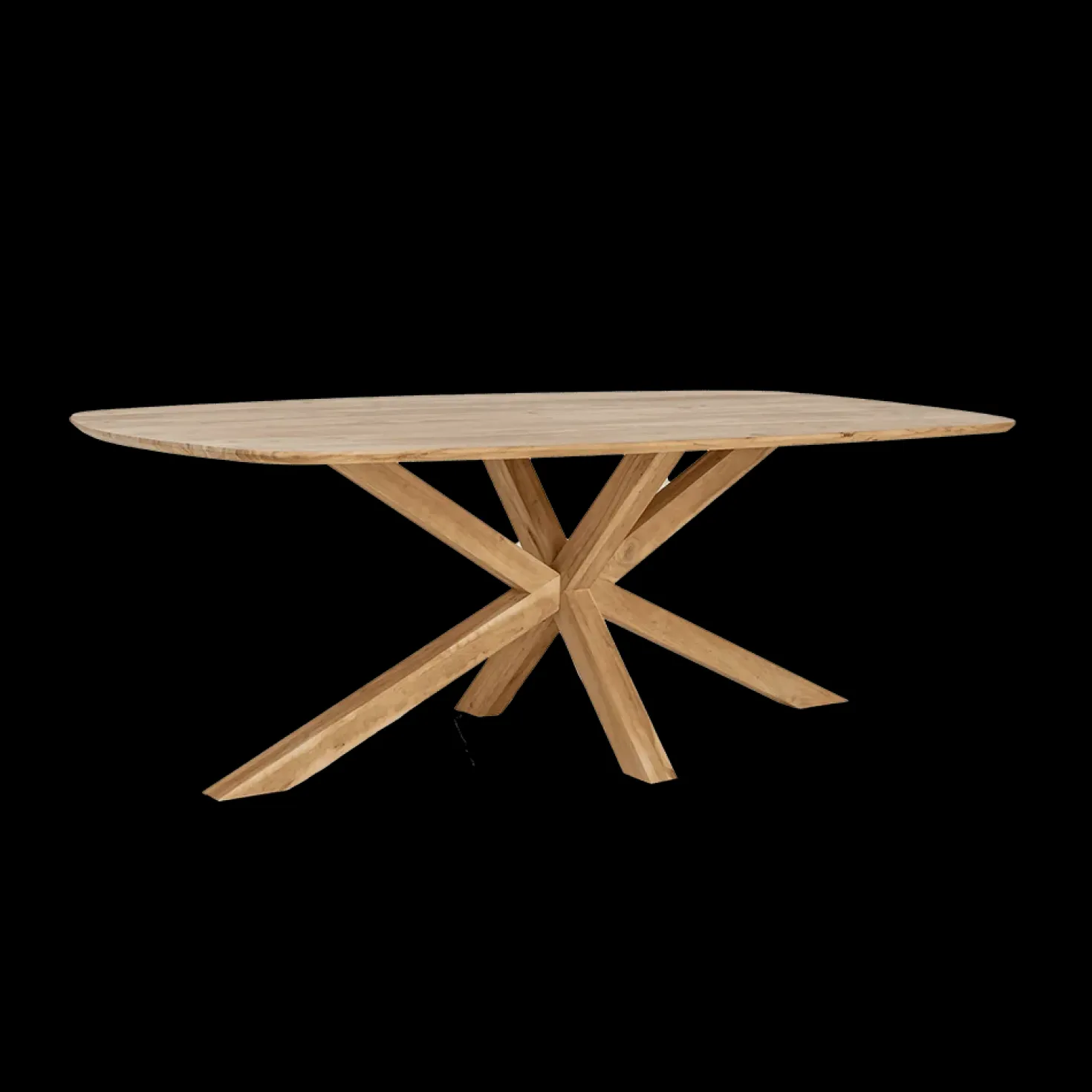 Crotone Eettafel deens ovaal Acaciahout 240 cm