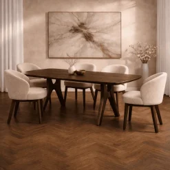 Dano Eettafel deens ovaal Mangohout espresso 200 cm