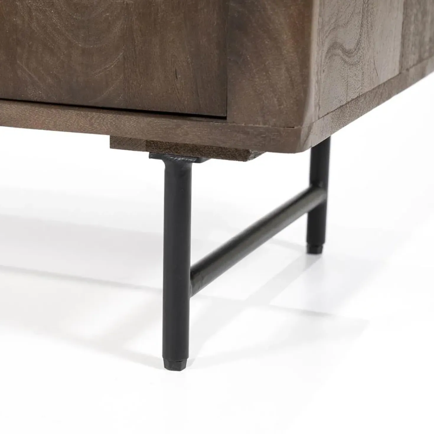 Dressoir Lio mangohout 3 deurs 200cm