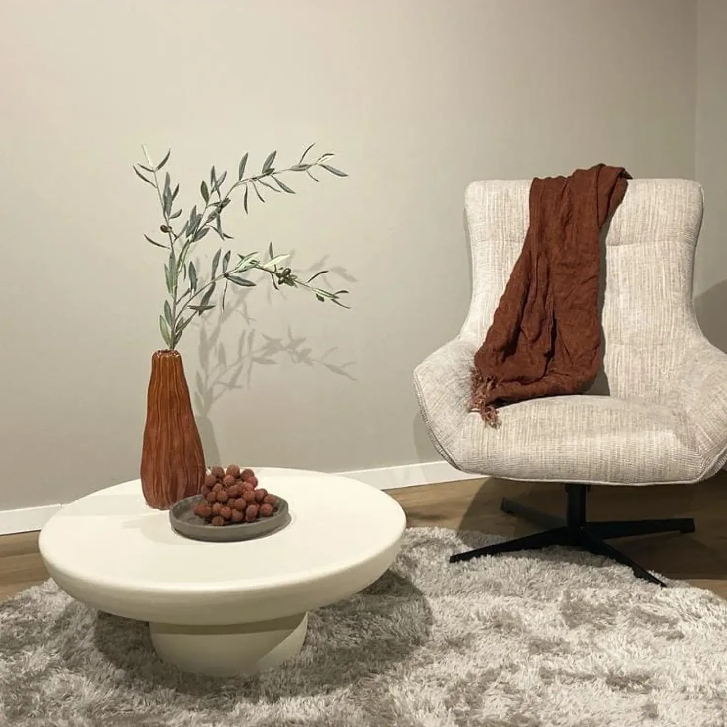 Dune Salontafel Rond Zand 80cm