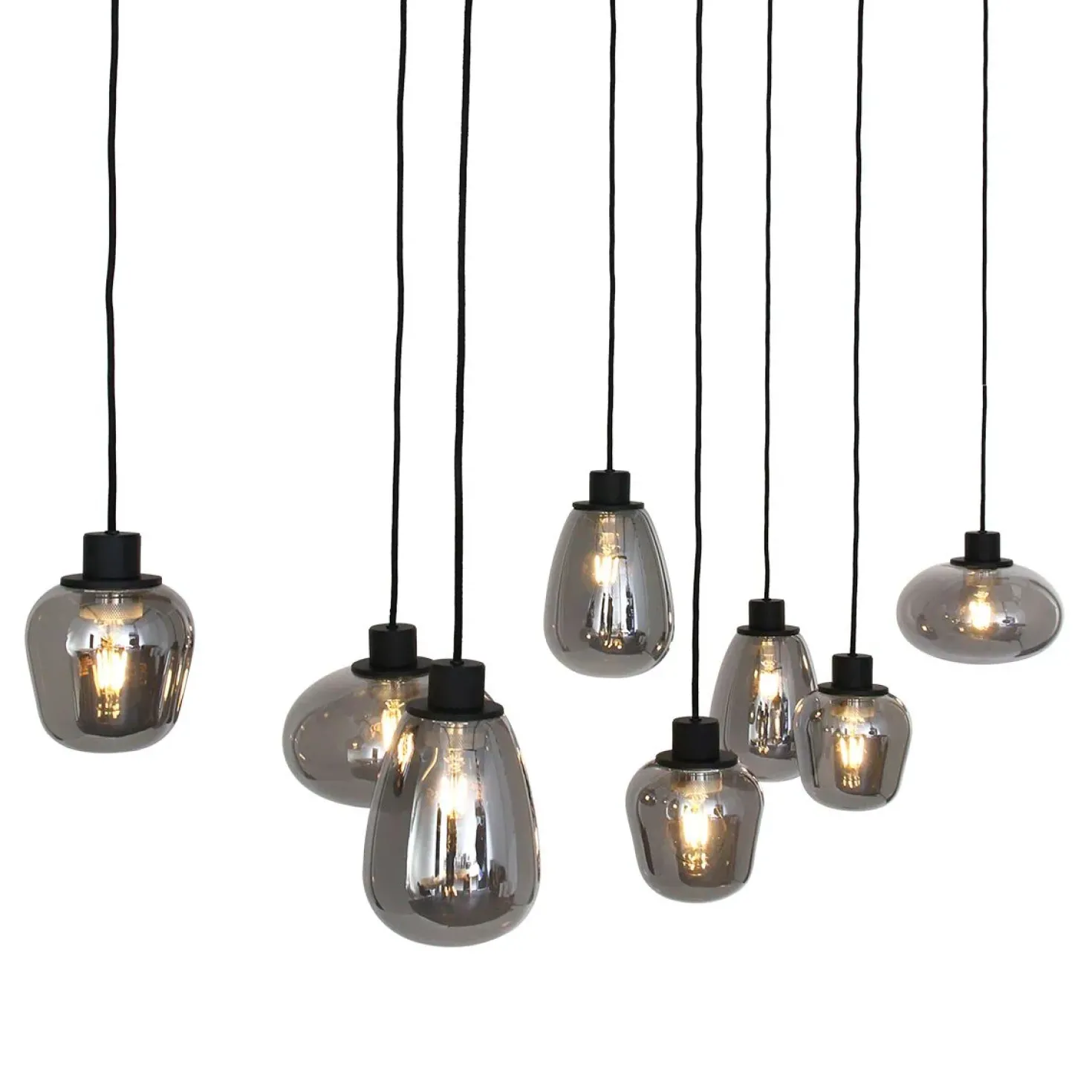 Echo Hanglamp 8-lichts glas