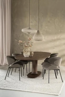 Eettafel Coco ovaal Lichtbruin mangohout 240cm