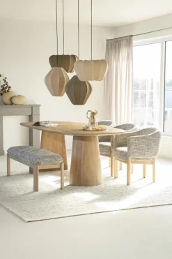 Eettafel Lune ovaal naturel 300cm