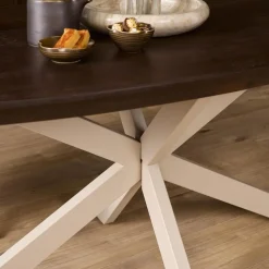 Eettafel Martin Deens ovaal Walnoot Zand poot 240cm