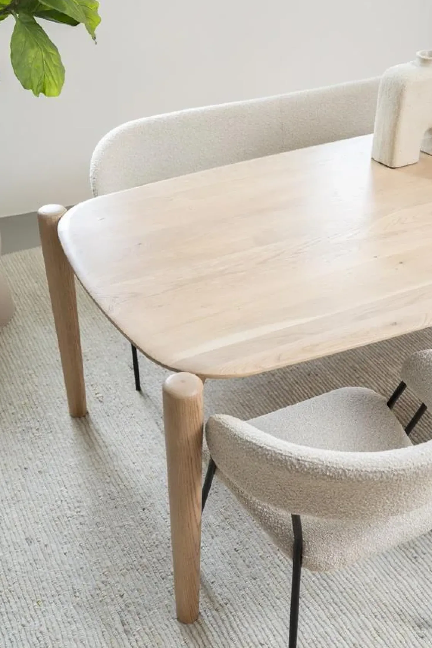 Eettafel Selbu eikenhout 160cm