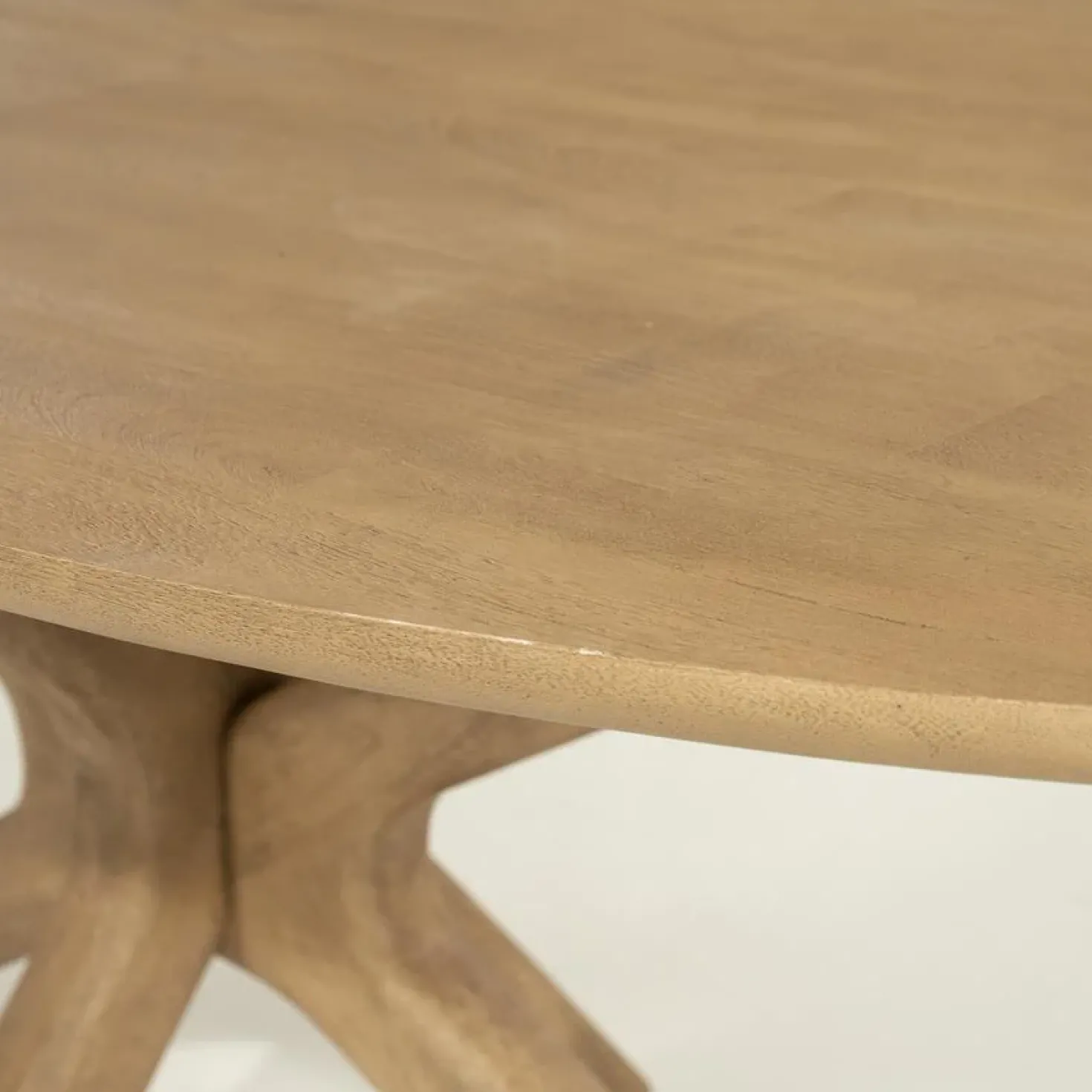 Eettafel Tycho ovaal Naturel mangohout 160cm