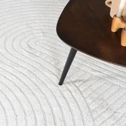 Ella vloerkleed Crème Rond 160x160cm