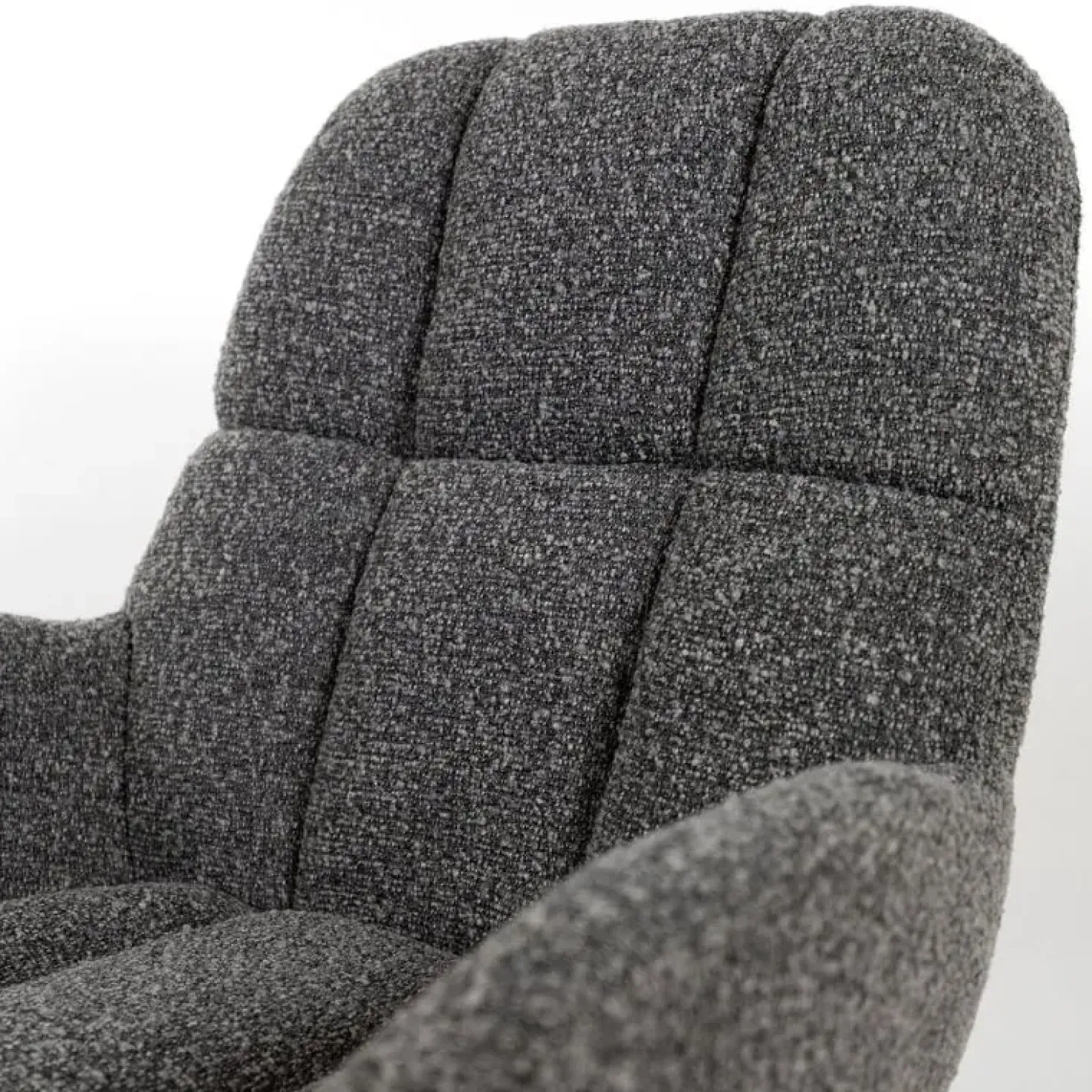 Elvis draaifauteuil Boucle Antraciet