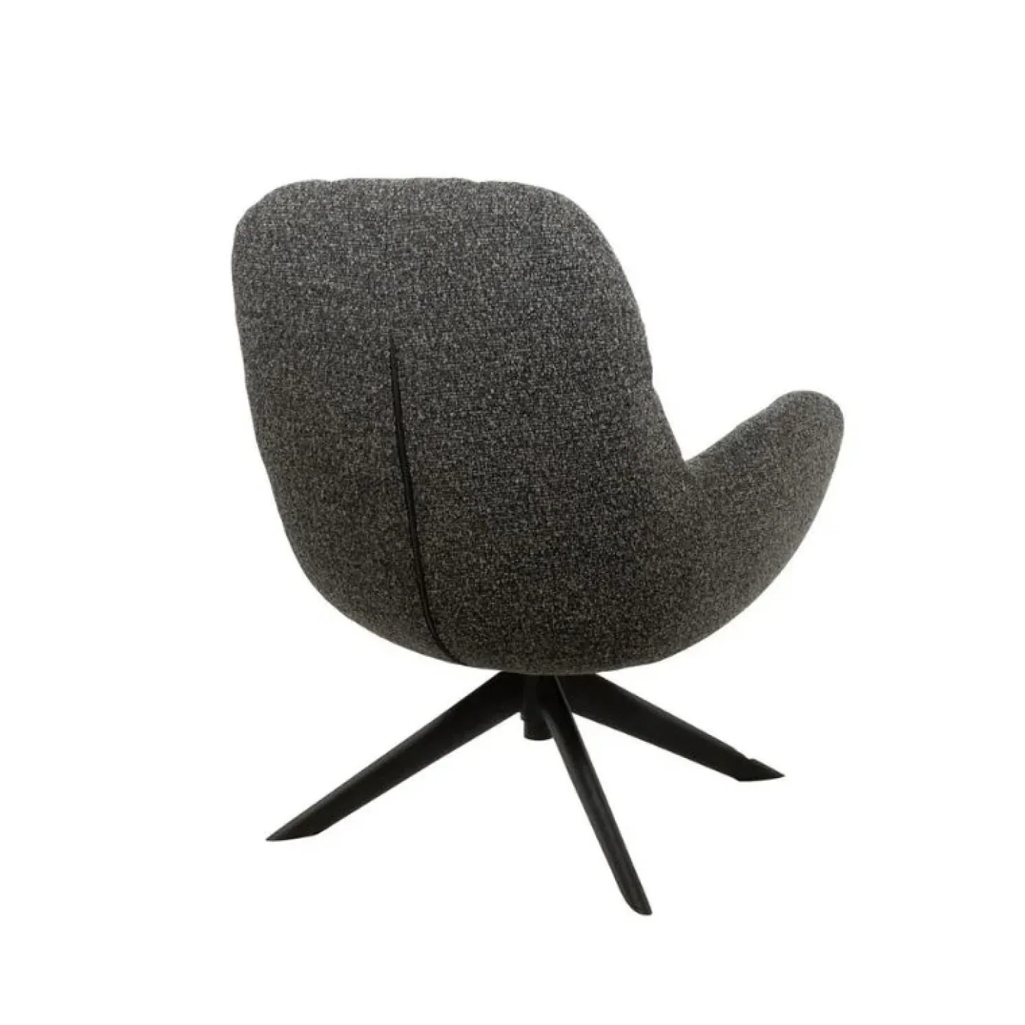 Elvis draaifauteuil Boucle Antraciet