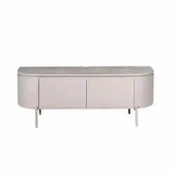 Evi Zwevend Tv meubel Taupe Mangohout 120cm