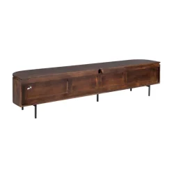 Evi Zwevend Tv meubel Walnoot Mangohout 240cm