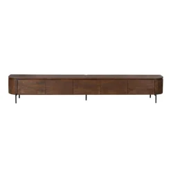 Evi Zwevend Tv meubel Walnoot Mangohout 280cm