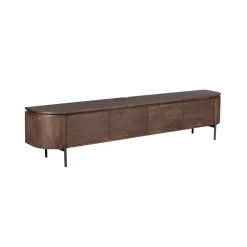 Evi Zwevend Tv meubel Walnoot Mangohout 200cm