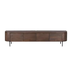 Evi Zwevend Tv meubel Walnoot Mangohout 200cm
