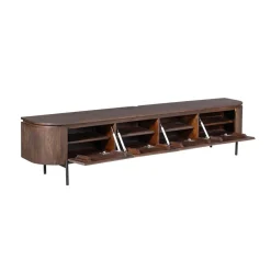Evi Zwevend Tv meubel Walnoot Mangohout 200cm