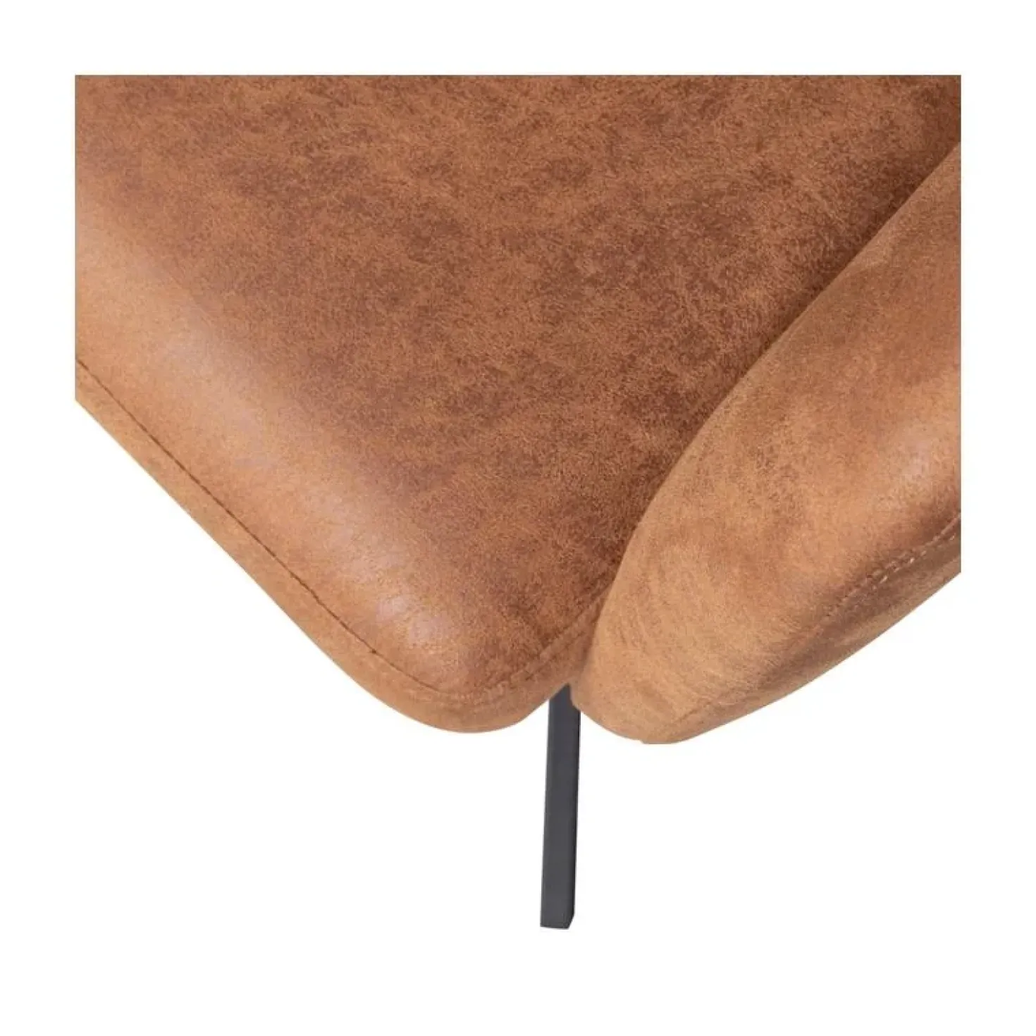 Fenne Draaibare eetkamerstoel leerlook cognac