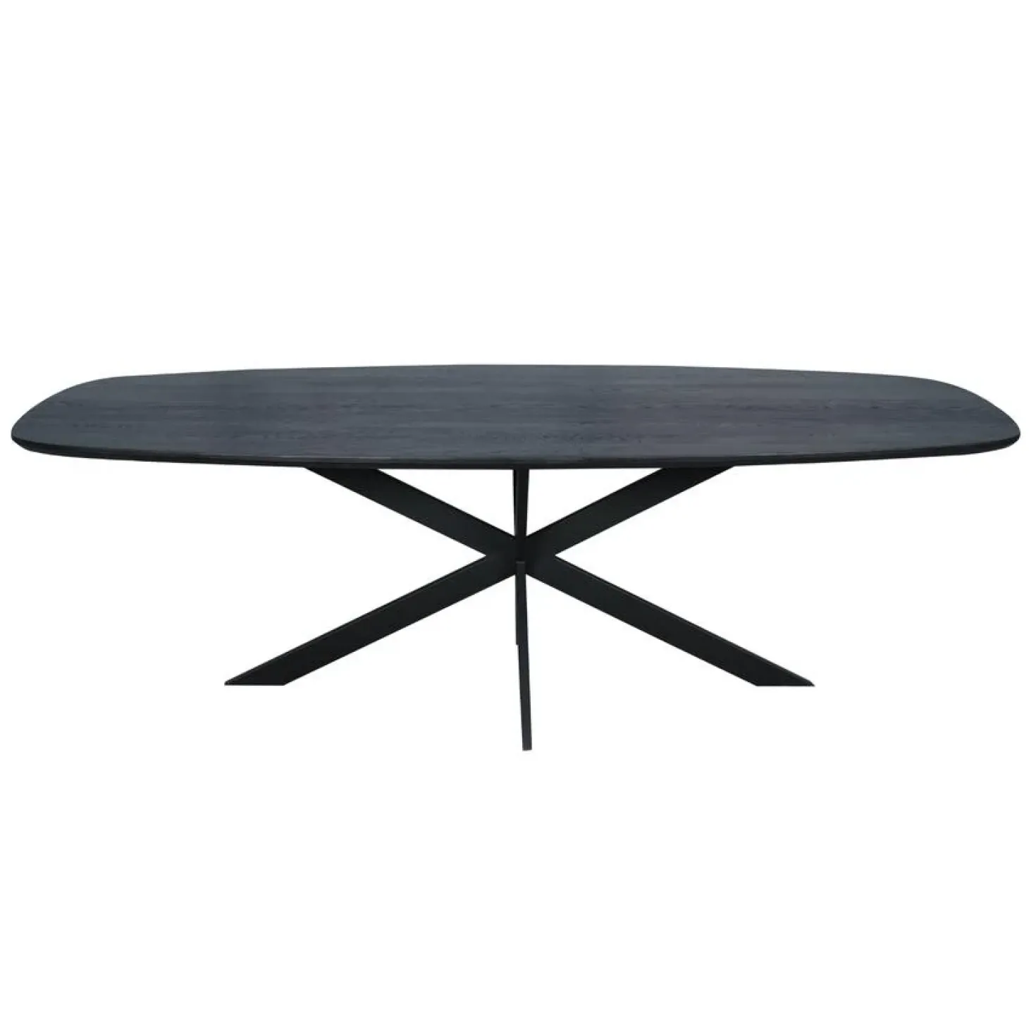 Ferry Eettafel Deens ovaal Zwart Eiken 240cm