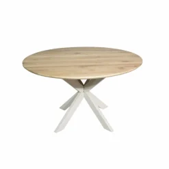 Ferry Eettafel Rond Naturel Eiken met zand poot 150 cm