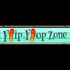 Flip Flop Zone - metalen bord