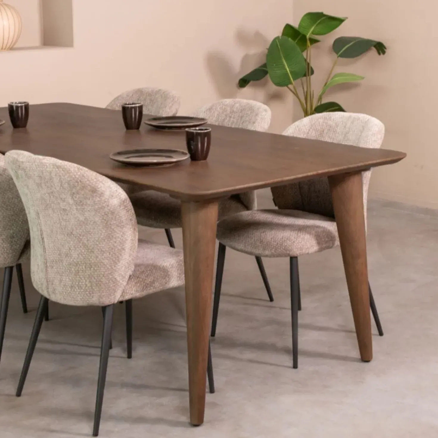 Fly Eetkamertafel Espresso mangohout 250 cm