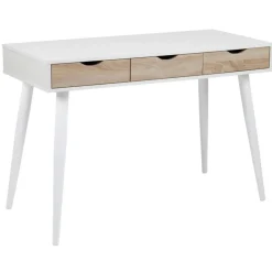 Freya Bureau Wit met Hout 110cm