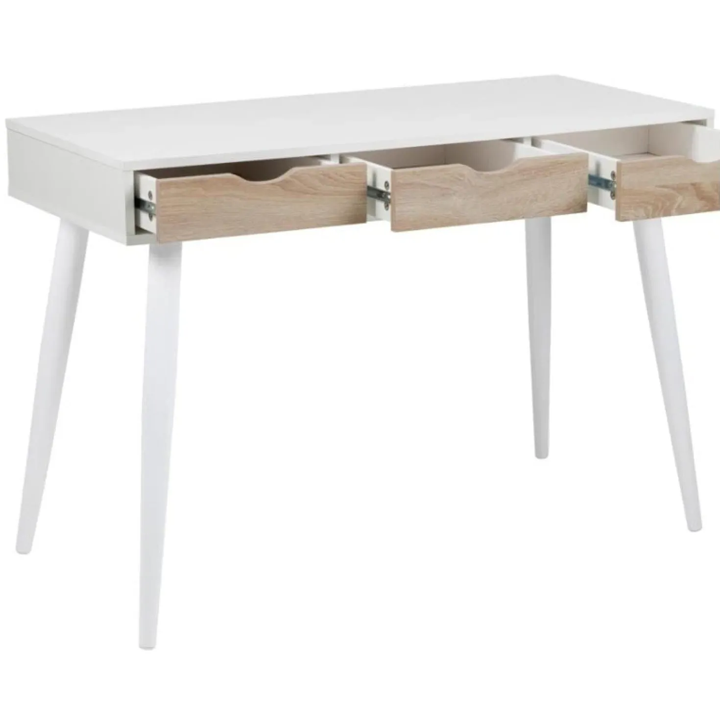 Freya Bureau Wit met Hout 110cm
